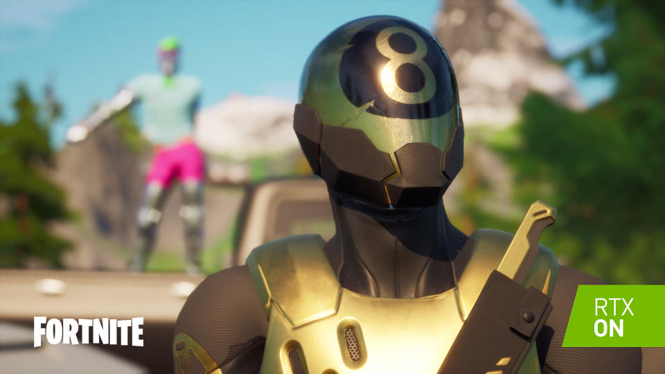 Epic's 'Fortnite' is getting the Nvidia RTX lighting treatment. (Image: Nvidia)