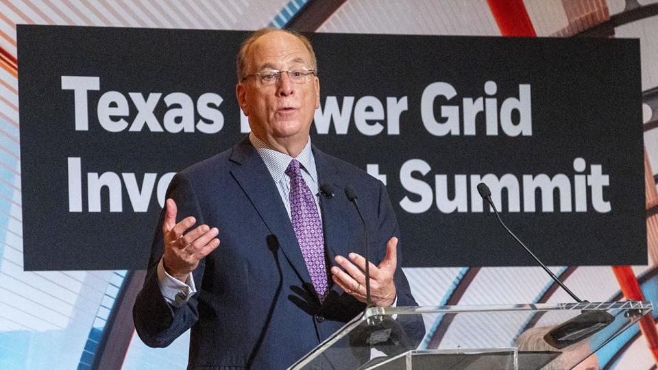 Larry Fink speaking in Texas