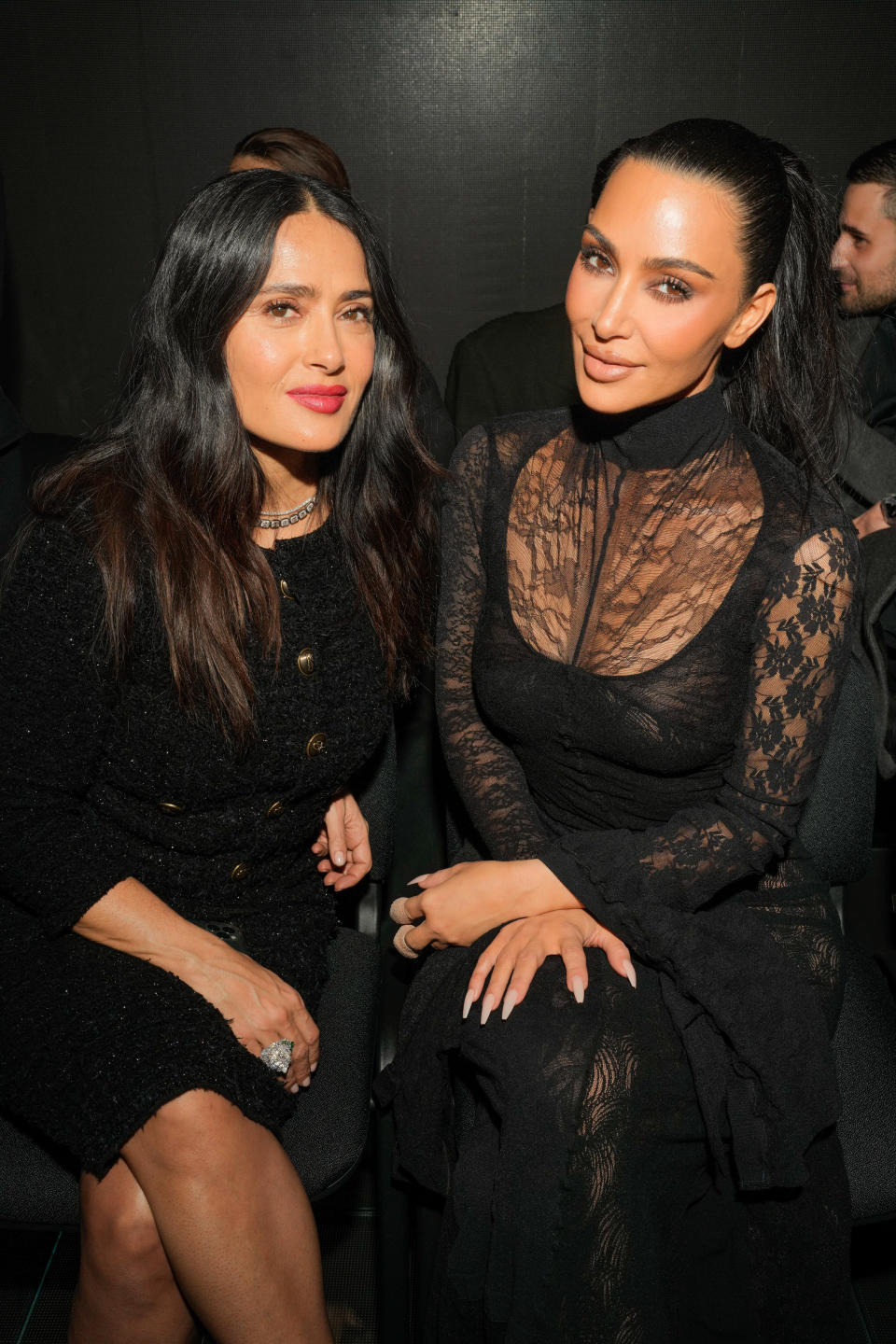 Salma Hayek and Kim Kardashian