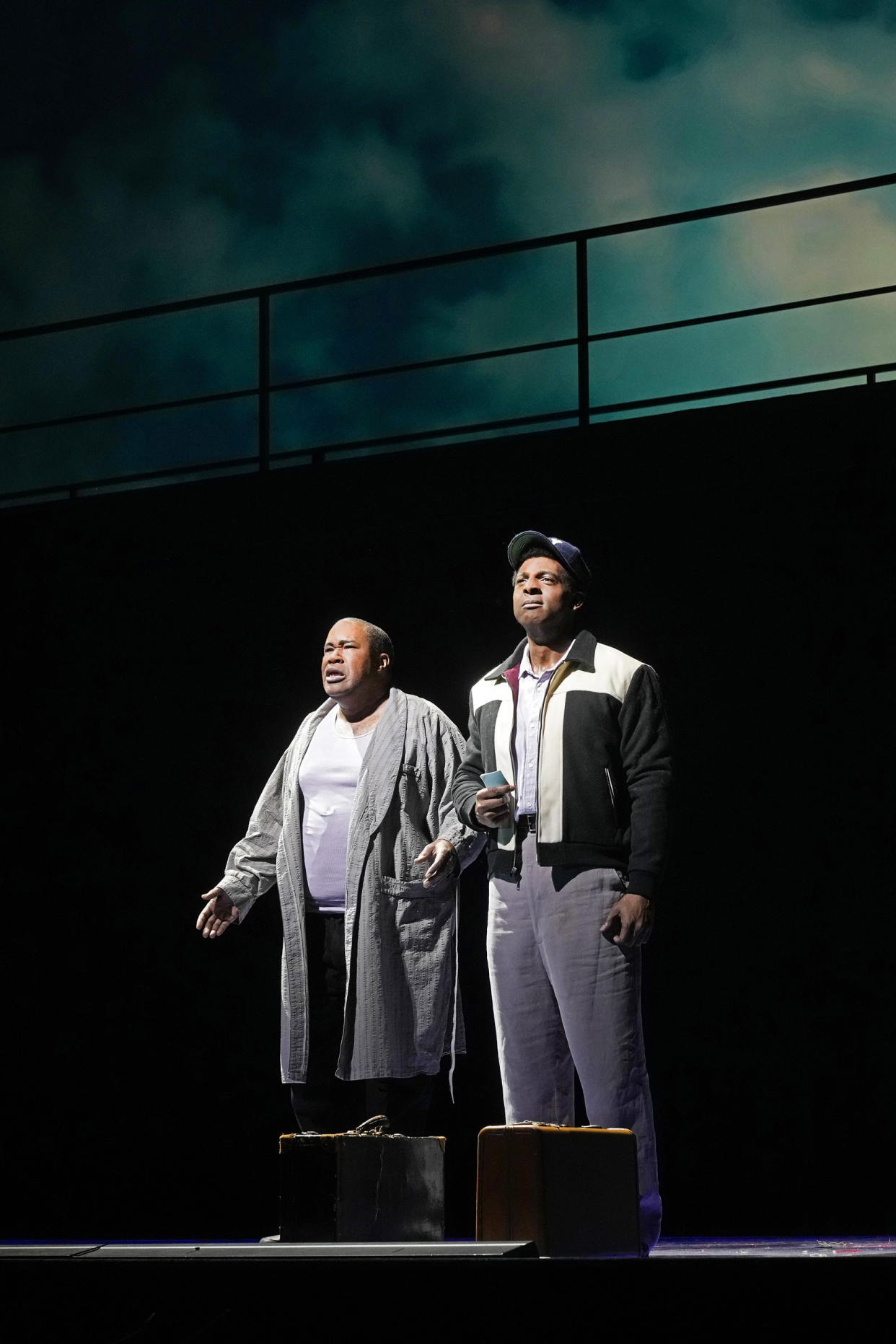 Eric Owens as Emile Griffith and Ryan Speedo Green as young Emile Griffith in Terence Blanchard's 