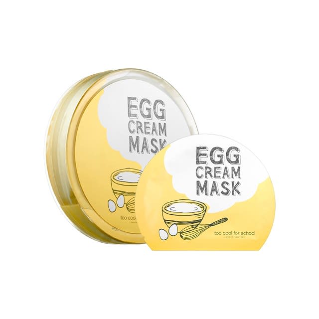 Too Cool for School Egg Cream Sheet Mask, $24; sephora.com