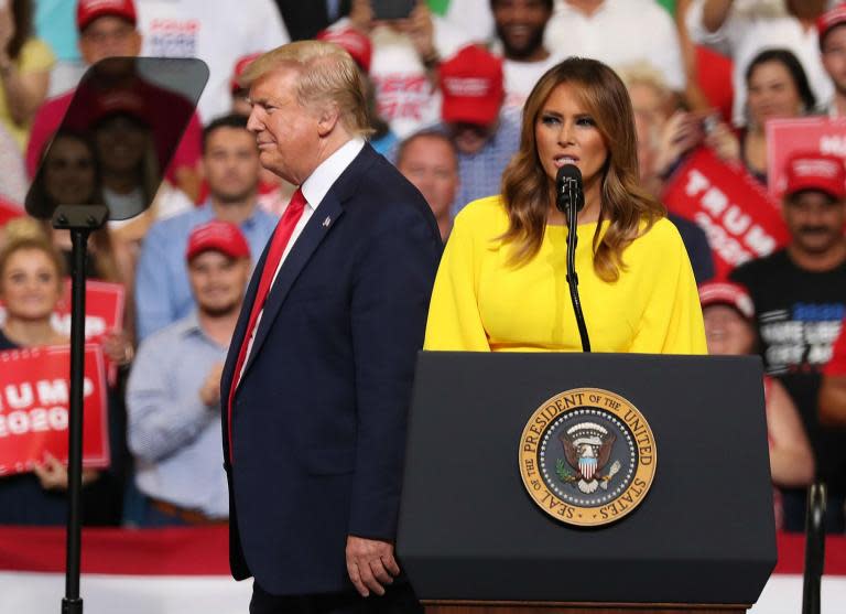 Donald Trump has officially launched his bid for re-election in 2020, promising a packed stadium in Orlando that he will stand up to a Washington political establishment he said had still not come to heel after two years of his presidency.During a wide ranging speech in the key swing state, the president took something of a victory lap, praising the work he said his administration had accomplished over the past two years, and built up the case for his re-election over the Democrats vying to take him on next year.Although he praised his administration’s work — on issues including taxes, stacking the American judiciary, and securing the border — Mr Trump warned supporters the Washington establishment still needed a wake up call.“The only thing these politicians will understand is an earthquake at the ballot box,” Mr Trump said during a speech in which he bemoaned his treatment in the news media, and claimed Democrats have refused at all costs to work with himHe continued: “We did it once, we’re going to do it again, and this time we’re going to finish the job.”Mr Trump’s Florida re-election rally comes just a week before Democrats are set to hold their first round of debates in the same state, with 20 candidates taking the stage in Miami hoping to stand out as a leader to take on the Republican who has shaken American politics.With more than 500 days until the 2020 election day, and more than seven months before the first votes will be cast for the man or woman who will take on Mr Trump, the president wasted no time in attacking the front-runners in that race.He said that Joe Biden — who is leading Mr Trump by double-digits in some polls — was out of touch with the American people, and placed on him the nickname “One Per Cent Joe”. The name, an apparent reference to the top owners of wealth in the United States who have been attacked for helping erode the middle class, came as Mr Biden attended a fundraiser at the home of an investment firm CEO in New York.Mr Trump also attacked Bernie Sanders — who also leads Mr Trump in many polls — saying the Vermont senator’s democratic socialist vision had no place in the US. “America will never be a socialist country,” he said, to raucous applause in Orlando’s Amway Centre.“I just had the extremely unpleasant experience of actually watching Donald Trump for a hour and a half ... That was certainly something,” Mr Sanders said during a planned live-response to the president, which ran online after Mr Trump left the stage in Florida.For all the accomplishments Mr Trump listed off during his event in Florida, the president faces some bleak numbers as he embarks on the campaign trail. According to a recent Reuters/Ipsos poll, his job approval rating comes in at just 40 per cent, compared to 57 per cent who disapprove.And, the reception he received in central Florida was not as positive as the thundering crowd inside the stadium, signalling a potential challenge ahead for Mr Trump. For instance, the Orlando Sentinel — a newspaper that generally endorses Republican presidential candidates — greeted the president’s arrival with the headline: “Our endorsement for president in 2020: Not Donald Trump.”And, just blocks away from the arena where the president spoke, at the Stonewall Bar, a counter-protest with drag queens, a mariachi band, and the giant inflatable Trump baby balloon served to highlight the types of issues that Mr Trump’s detractors are concerned with, from gay rights and immigrant rights, to his general temperament.“Basically everything that Donald Trump hates, we’re going to have on stage,” Ida Eskamani, the organiser of the event, the Win With Love Rally, said.But, in spite of those welcomes, the president’s reelection campaign was anything but a dud, and the dedication of his supporters served to prove that.Some dozens of supporters lined up to get into the event overnight, while thousands more took to the streets in the scorching hot sun — and, briefly, during a thunderstorm — hoping to get a chance to support Mr Trump in the rally. Dozens of vendors set up with all sorts of Trump gear, including pins, flags, and other options.They packed into the 20,000-capacity arena, filling up most of the seats aside from the nosebleeds high up above the president.“I’m a big time supporter,” Mike Pandolph, a 27-year-old teacher, said. “He fulfils his promises. The tax break, the taxes. He’s supportive of law enforcement.”During Mr Trump’s rally, the president illustrated his penchant for the dramatic, and his ability to energise a crowd — and made contrast to the campaign he made in 2015 in Trump Tower Manhattan, where his campaign pulled in tourists off the street to fill a lobby as he announced his bid.He asked the Orlando crowd a simple question: Should his 2020 campaign rally be “Make America Great Again”, as he’d used in 2016, or should he change it to “Keep America Great”.He took a poll of the nearly 20,000-strong crowd.“Make America Great Again?” Mr Trump asked, sending the crowd into thunderous applause.Next up: “Keep America Great.”The crowd continued that applause, and stamped their feet in approval. He had a winner.