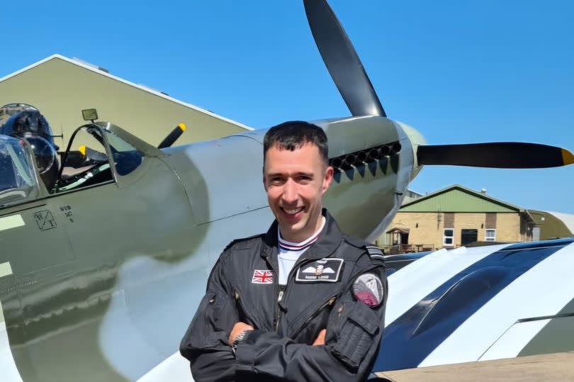 Squadron Leader Mark Long died in a Spitfire of the Battle of Britain Memorial Flight (BBMF) in a crash near RAF Coningsby