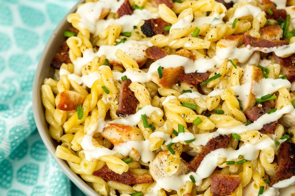 Chicken-Bacon-Ranch Pasta Salad