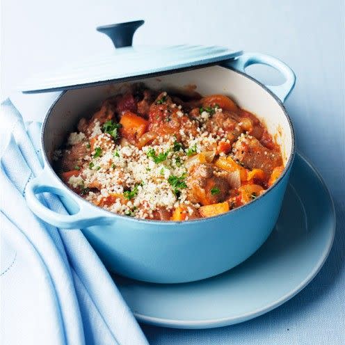 <p>This tasty stew is guilt-free comfort food at its finest. <strong><br><br>Recipe: <a href="https://www.goodhousekeeping.com/uk/food/recipes/moroccan-lamb-stew" rel="nofollow noopener" target="_blank" data-ylk="slk:Moroccan lamb stew;elm:context_link;itc:0" class="link ">Moroccan lamb stew</a></strong><br><br><br></p>
