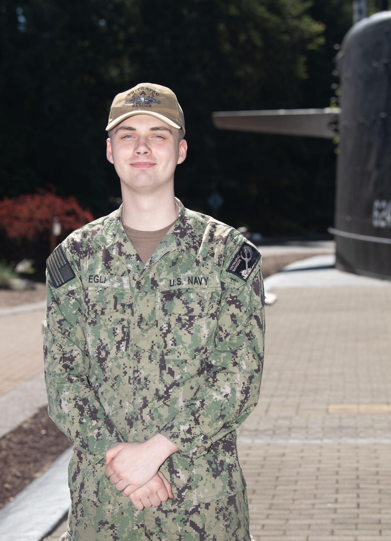 Seaman Robert Egli, a Kent native, now serves with the U.S. Navy's Submarine Force.