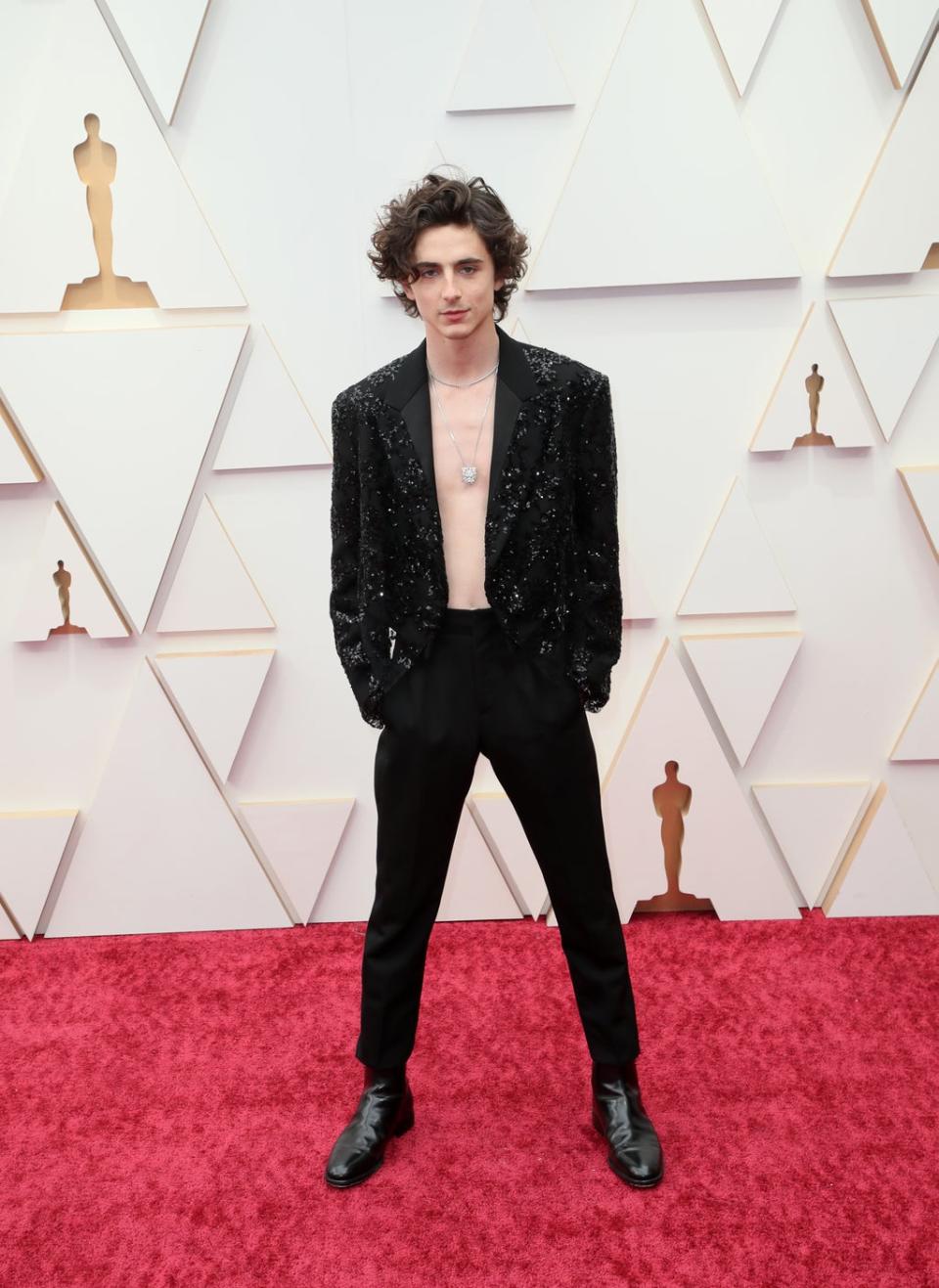 Timothée Chalamet in Louis Vuitton (Getty Images)