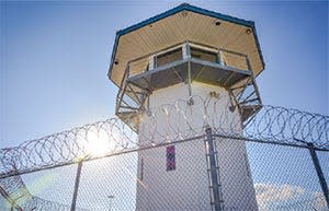 A tower at a state prison