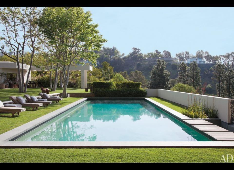 It wouldn't be a Beverly Hills home without an outdoor pool that's surrounded by amazing views.