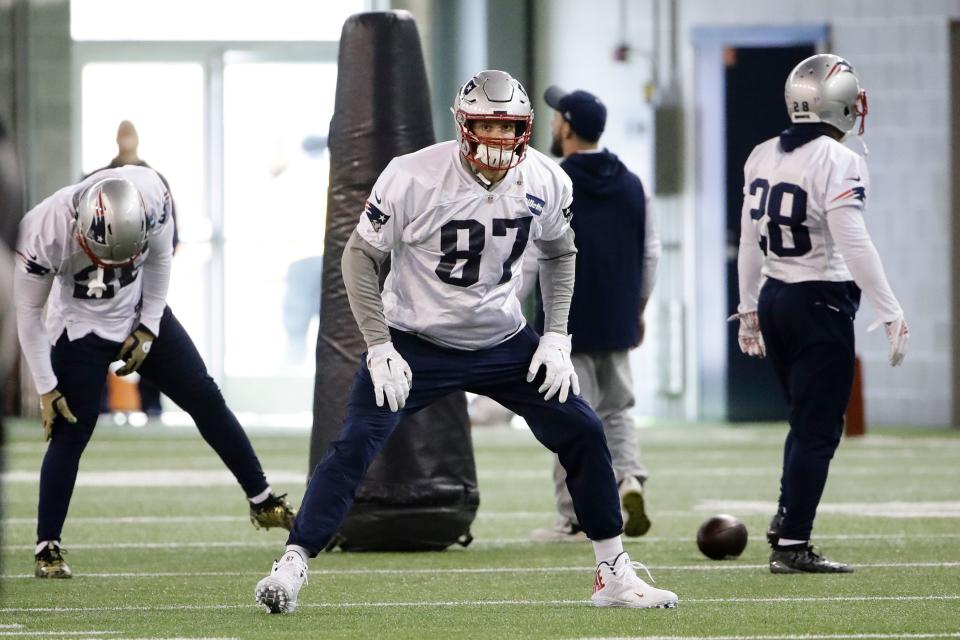 Super Bowl practice in Atlanta on Jan. 30, 2019.