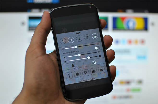 iOS 7 Control Center Android
