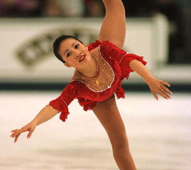 Your fave figure skater from childhood Michelle Kwan is a gorgeous yogi goddess now