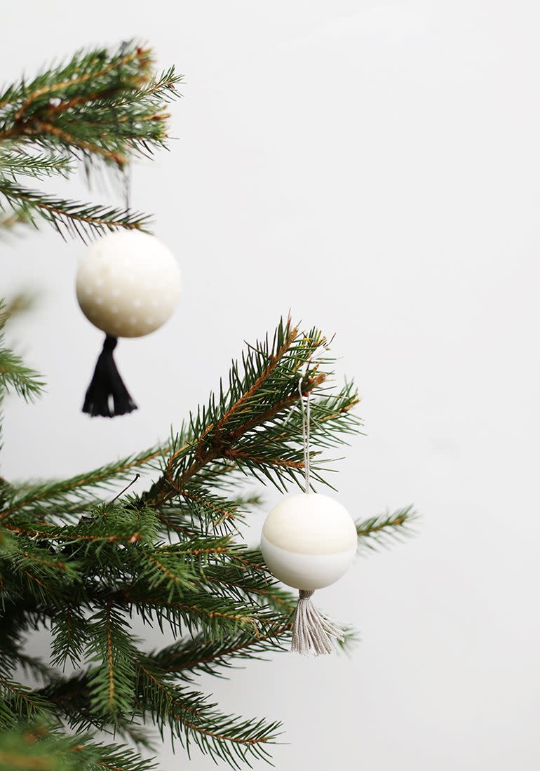 wooden tassel diy ornaments