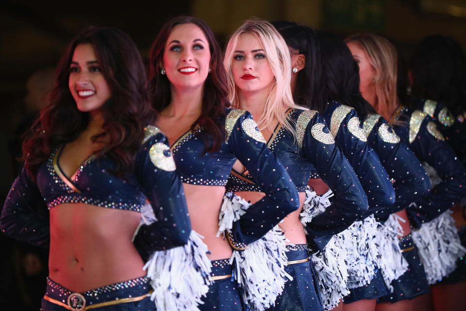 <p>during the NFL game between Arizona Cardinals and Los Angeles Rams at Twickenham Stadium on October 22, 2017 in London, England. </p>