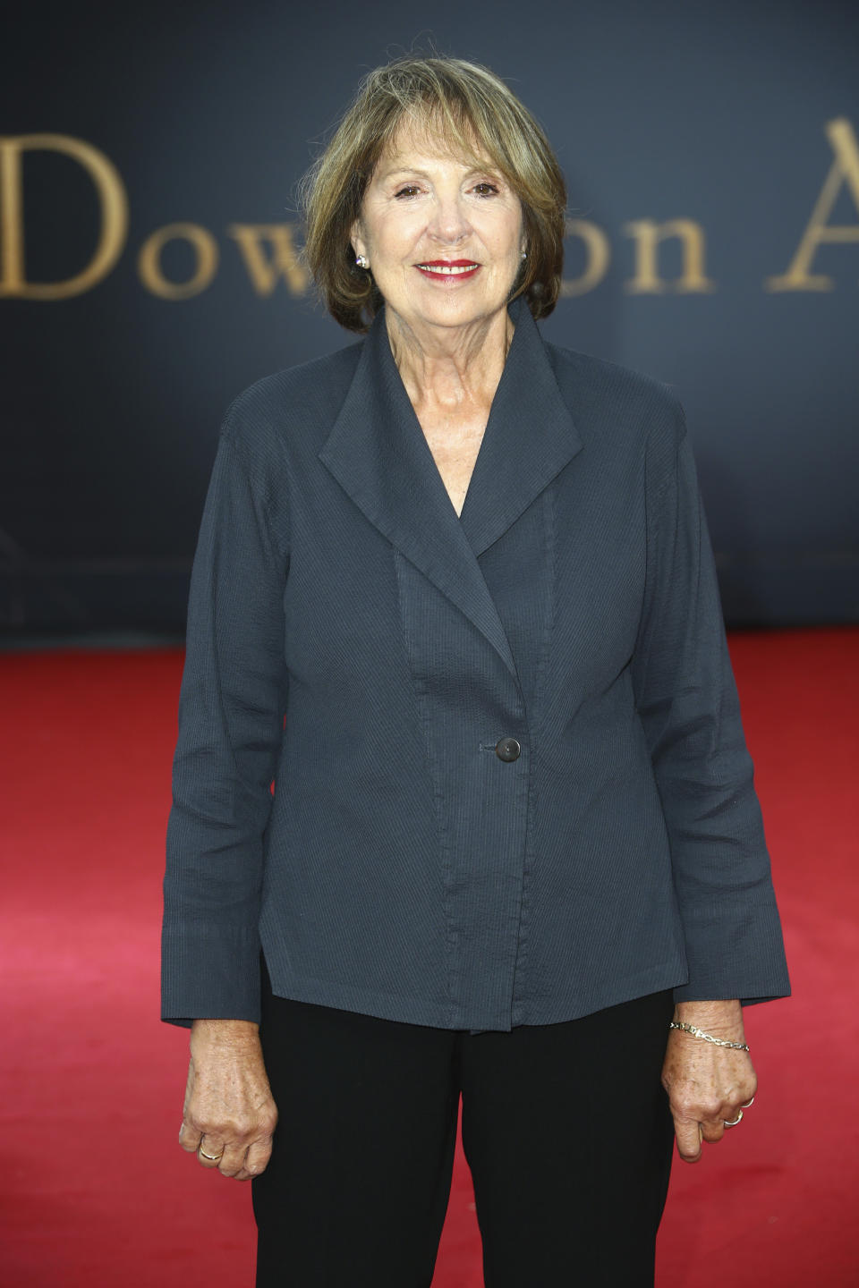 Actress Penelope Wilton poses for photographers upon arrival at the World premiere of the film 'Downton Abbey' in central London, Monday, Sept. 9, 2019. (Photo by Joel C Ryan/Invision/AP)