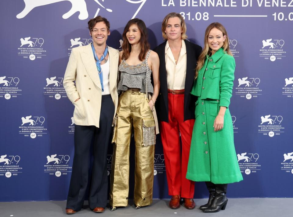 Harry Styles, Gemma Chan, Chris Pine, Olivia Wilde, 2022 Venice Film Festival
