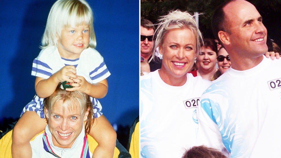 Lisa Curry, pictured here with daughter Jaimi and former husband Grant Kenny.