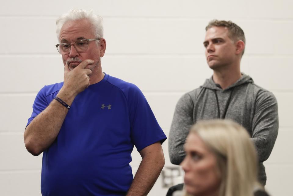 Chicago Cubs president of baseball operations Theo Epstein and manager Joe Maddon have issues to solve with the team struggling. (AP Photo/Morry Gash)