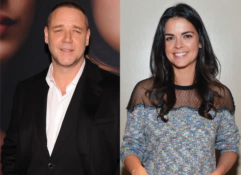 Russell Crowe and Katie Lee. Credit: Getty Images