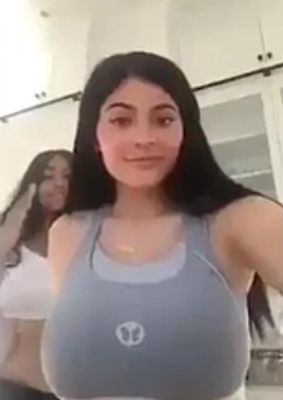 Baby on board?: Kylie Jenner on Snapchat (Snapchat/ Kylie Jenner)