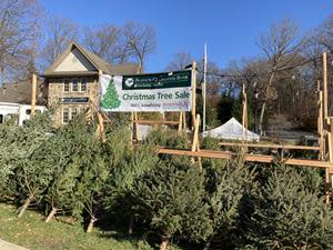 Boonton’s live Christmas tree sale was held at Peapack-Gladstone Bank’s new retail location at 104 Ely Place, Boonton