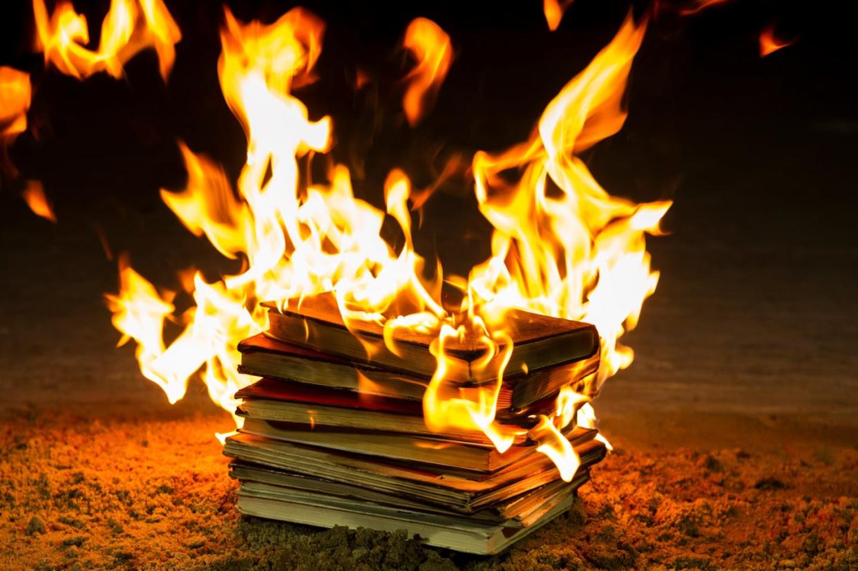 <a href="https://www.shutterstock.com/es/image-photo/stack-books-burning-1176034354" rel="nofollow noopener" target="_blank" data-ylk="slk:Videologia/Shutterstock;elm:context_link;itc:0;sec:content-canvas" class="link ">Videologia/Shutterstock</a>