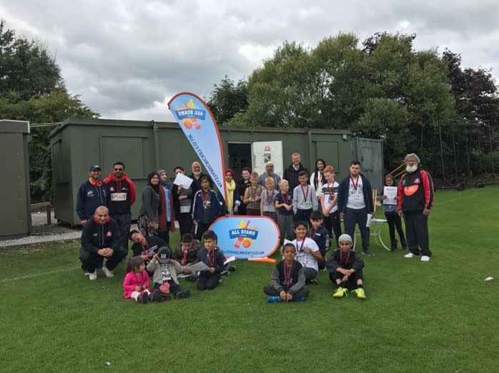 Children, parents and staff pictured at a Disability Fun Day at Mount Cricket Club