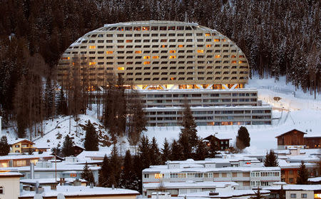 The InterContinental hotel is seen in the Swiss mountain resort of Davos, Switzerland, January 11, 2018 REUTERS/Arnd Wiegmann