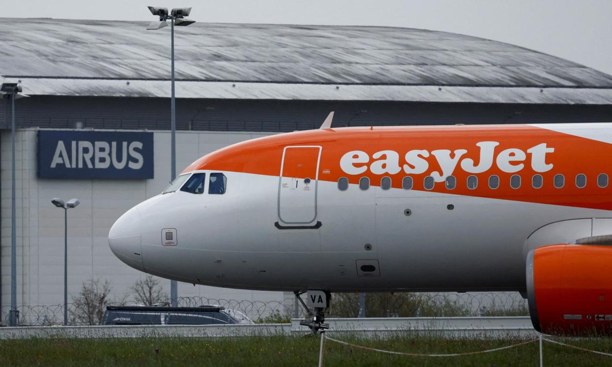 <span>EasyJet’s pre-tax profits rose to £236m in the three months to the end of June.</span><span>Photograph: Stéphane Mahé/Reuters</span>