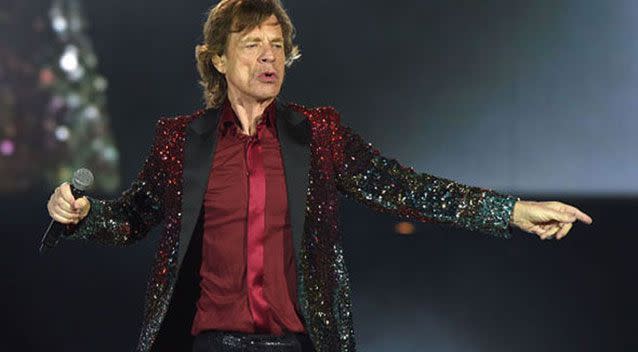 Mick Jagger is also known for his wild on-stage antics. Source: Getty.