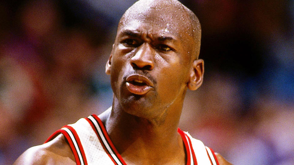 Michael Jordan, pictured here in action for the Chicago Bulls in 1995.