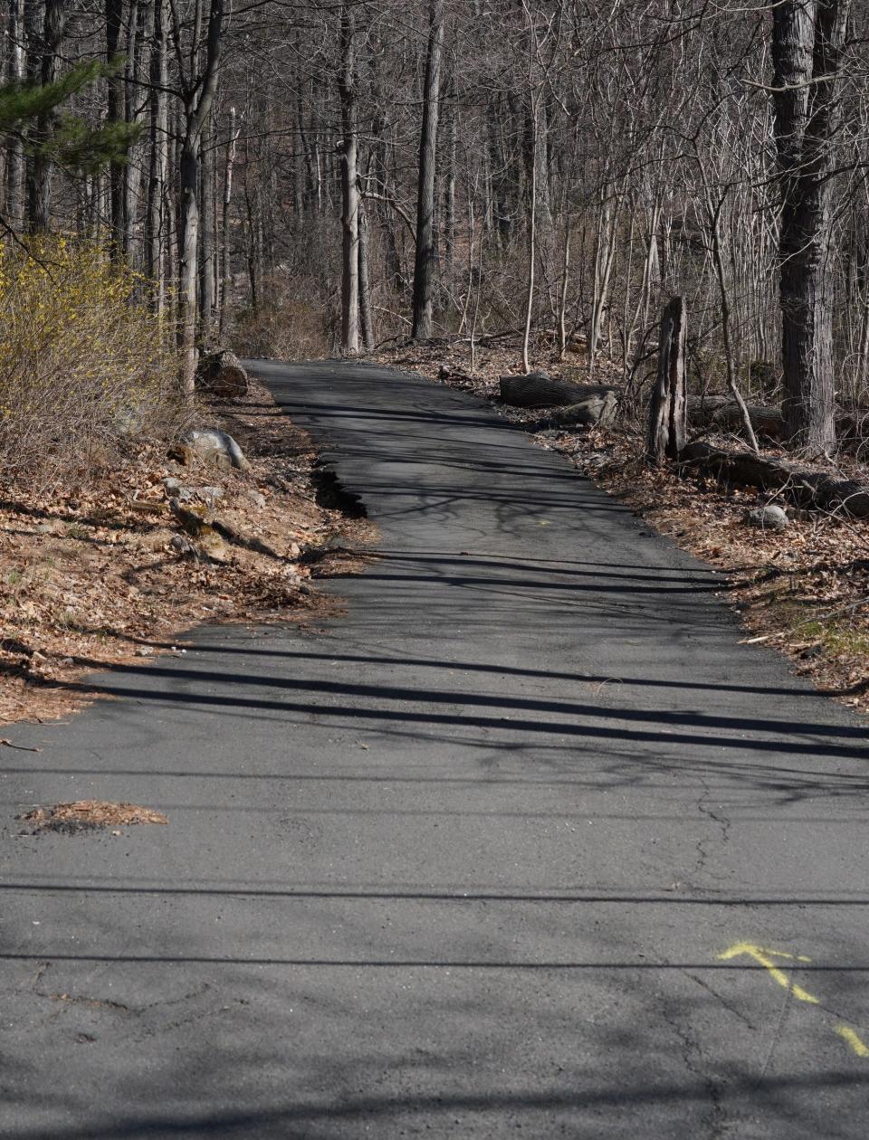 A long driveway at 61 South Mountain Road in New City leads to a house that was being used as a dormitory for Congregation: Yoel Yzvi Templer.