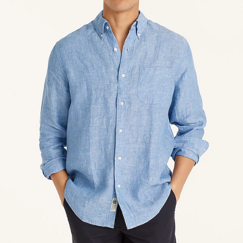 J. Crew Baird McNutt Irish linen shirt