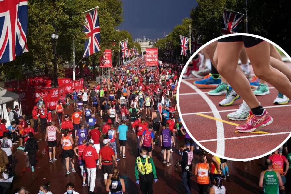 Find out what the start times and waves for the London Marathon are <i>(Image: Canva/PA)</i>
