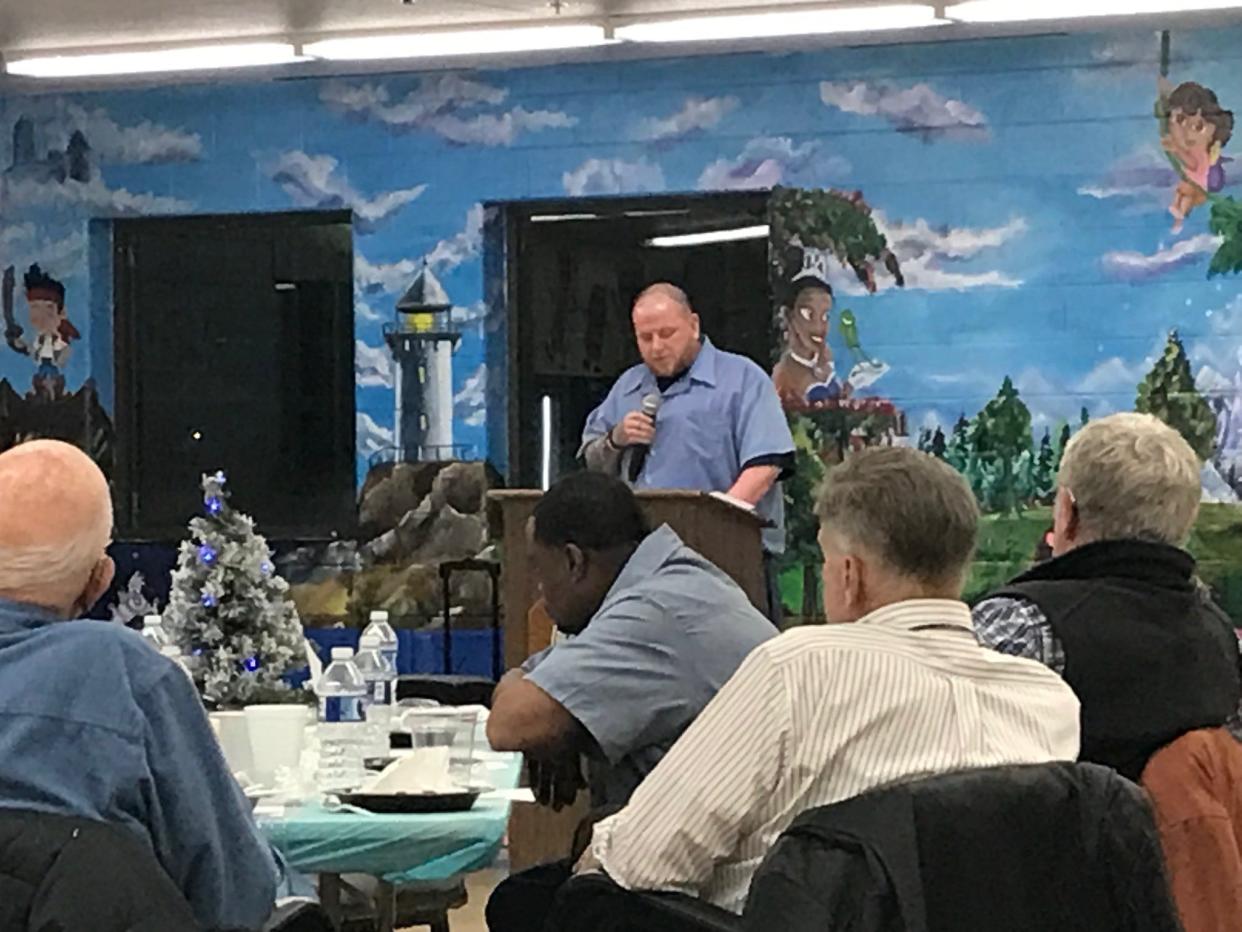 Jerome Chavez, who is incarcerated at Mansfield Correctional Institution, thanked all volunteers Monday night at the 2022 Volunteer Appreciation Banquet at the prison.