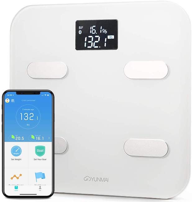 Yunmai Bluetooth 4.0 Smart Scale and Body Fat Monitor. (Photo: Amazon)