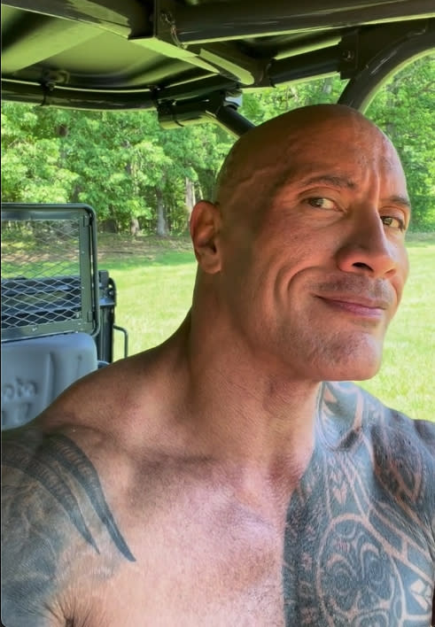 <p><a href="https://people.com/tag/dwayne-johnson/" rel="nofollow noopener" target="_blank" data-ylk="slk:The Rock" class="link ">The Rock</a> enjoyed his holiday weekend by riding around in his four wheeler and sipping on Teremana Tequila. "Enjoy your holiday weekend with your families - it's a special one," <a href="https://www.instagram.com/p/CeKVEEIJss5/" rel="nofollow noopener" target="_blank" data-ylk="slk:he wrote on Instagram" class="link ">he wrote on Instagram</a>. </p>