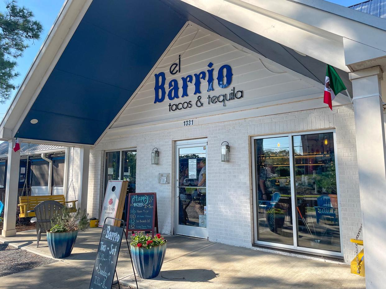 The front exterior of el Barrio Tacos and Tequila faces Milledge Avenue in Athens, Ga. on Wednesday, July 12, 2023. The Mexican restaurant opened in Five Points on May 5, 2019. 