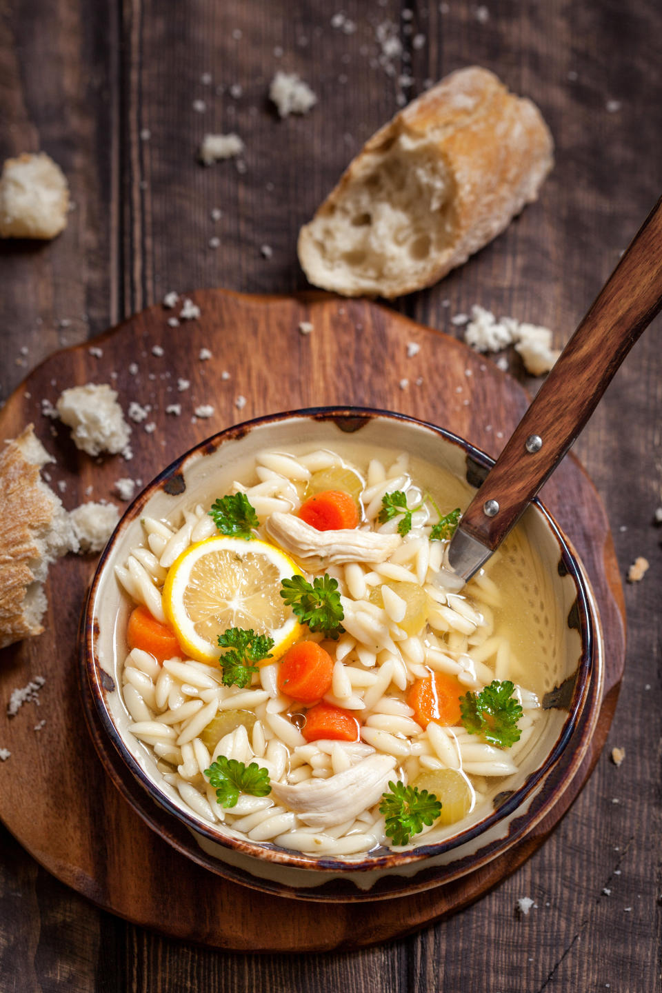 Chicken in a Pot with Orzo