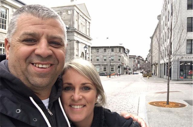 “We have each other, which is the main thing, but we are still feeling very alone,’ Mrs Sciberras wrote from Canada on Friday, before flying home. Picture: Supplied