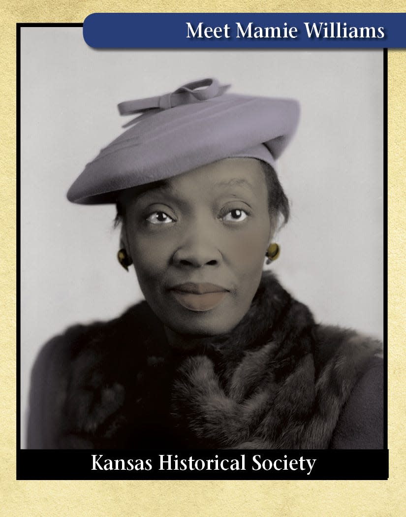 Mamie Luella Williams, a prominent educator, moved to Topeka with her family in 1899 and in 1900 purchased a home on Quincy Street. Mamie never left Quincy Street, and her life there was the subject of a 1976 TV special, "75 years on Quincy Street."