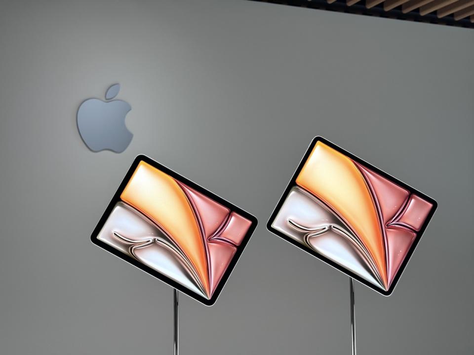 蘋果推出新系列iPad產品iPad Air與iPad Pro，法人看好，蘋果衝刺新品出貨成長，全年出貨量估增近一成有望穩居市占龍頭。聯合報系資料照片／記者黃筱晴攝影