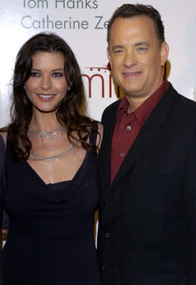 Catherine Zeta-Jones and Tom Hanks at the Beverly Hills premiere of DreamWorks' The Terminal