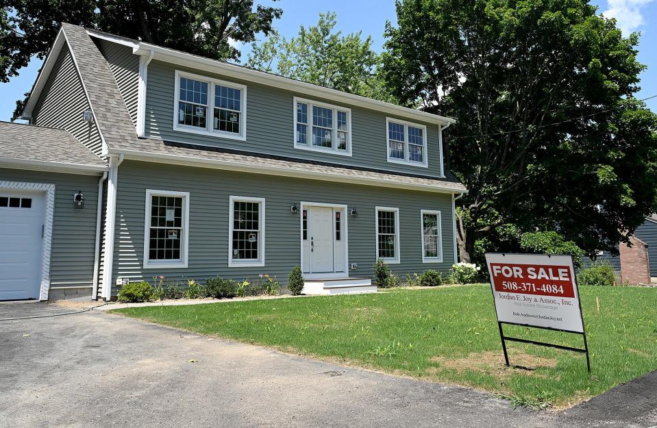 This home on Central Street in Framingham is listed for sale, July 22, 2022. The median sales price for a single-family home sold in the city last month was $657,000.