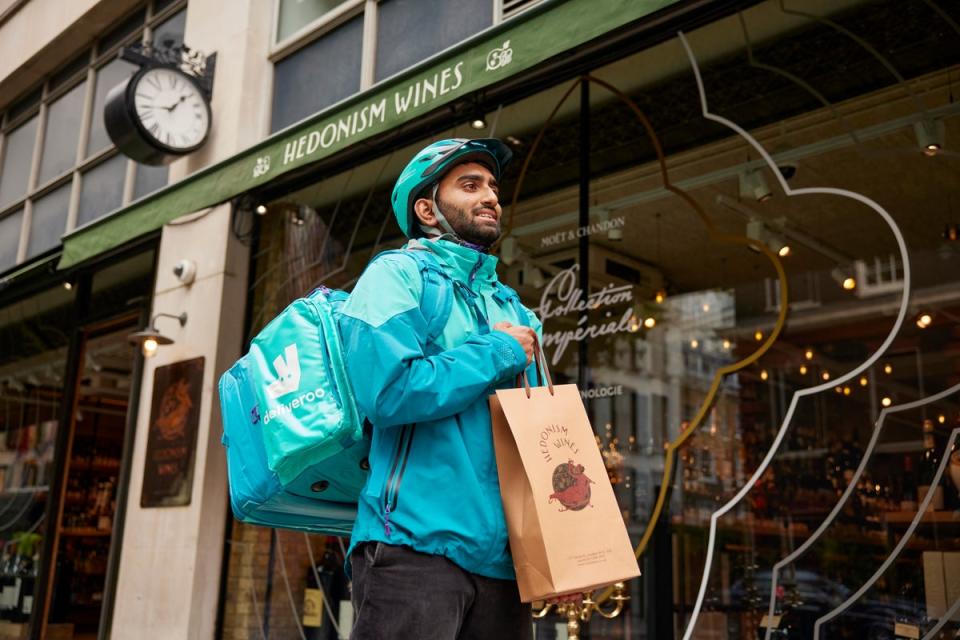 Deliveroo has signed a deal with London’s Hedonism Wines for its new Plus Diamond services (Deliveroo)