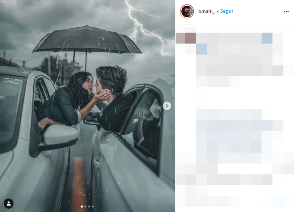 Dagli ombrelli che prendono fuoco, fino al segreto della mano fuori dal finestrino dell’auto, ecco tutti i trucchi dietro alle foto Instagram di Omahi