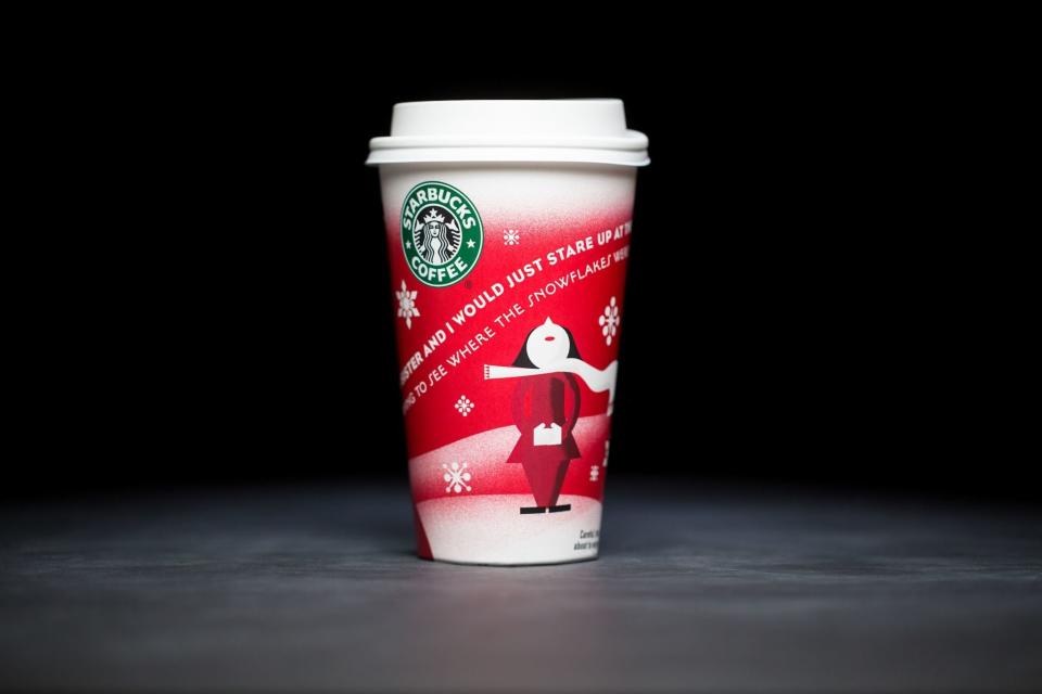 Starbucks holiday cups 2010