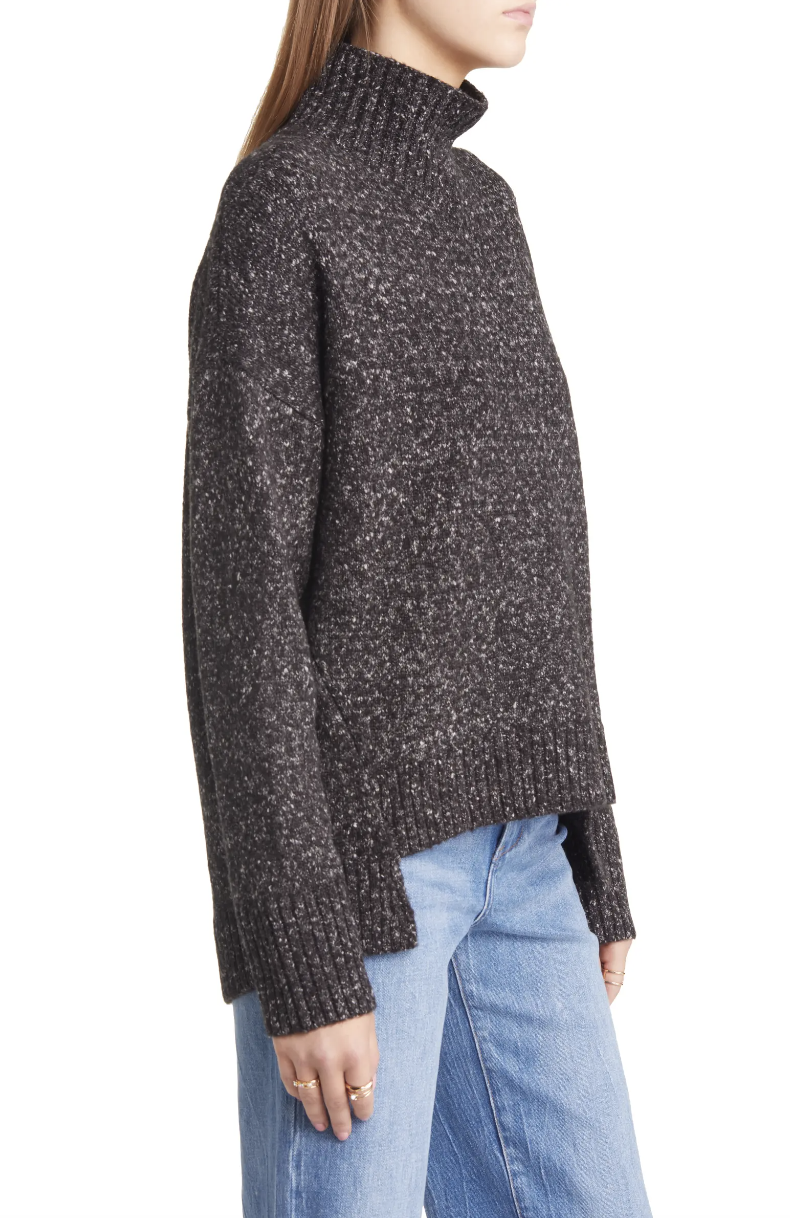 Treasure & Bond Marled Mock Neck High-Low Tunic Sweater (Photo via Nordstrom)