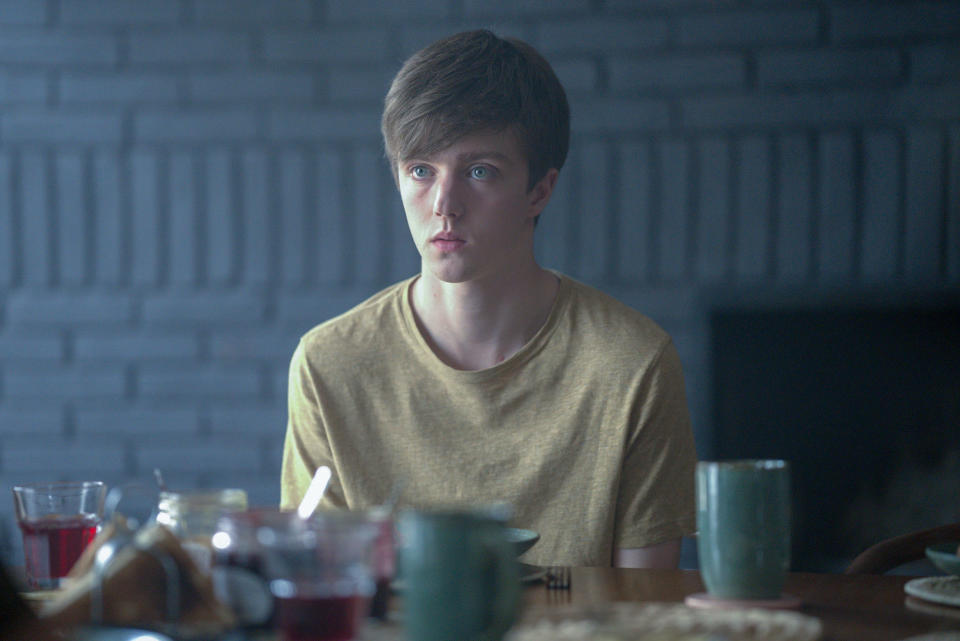 Harry Baxendale as “Rowan Radley” in the comedy horror THE RADLEYS, a Lionsgate release (Lionsgate)