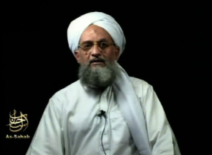 This frame grab from video shows Al Qaeda's leader Ayman al-Zawahiri in a videotape issued Saturday, Sept. 2, 2006.